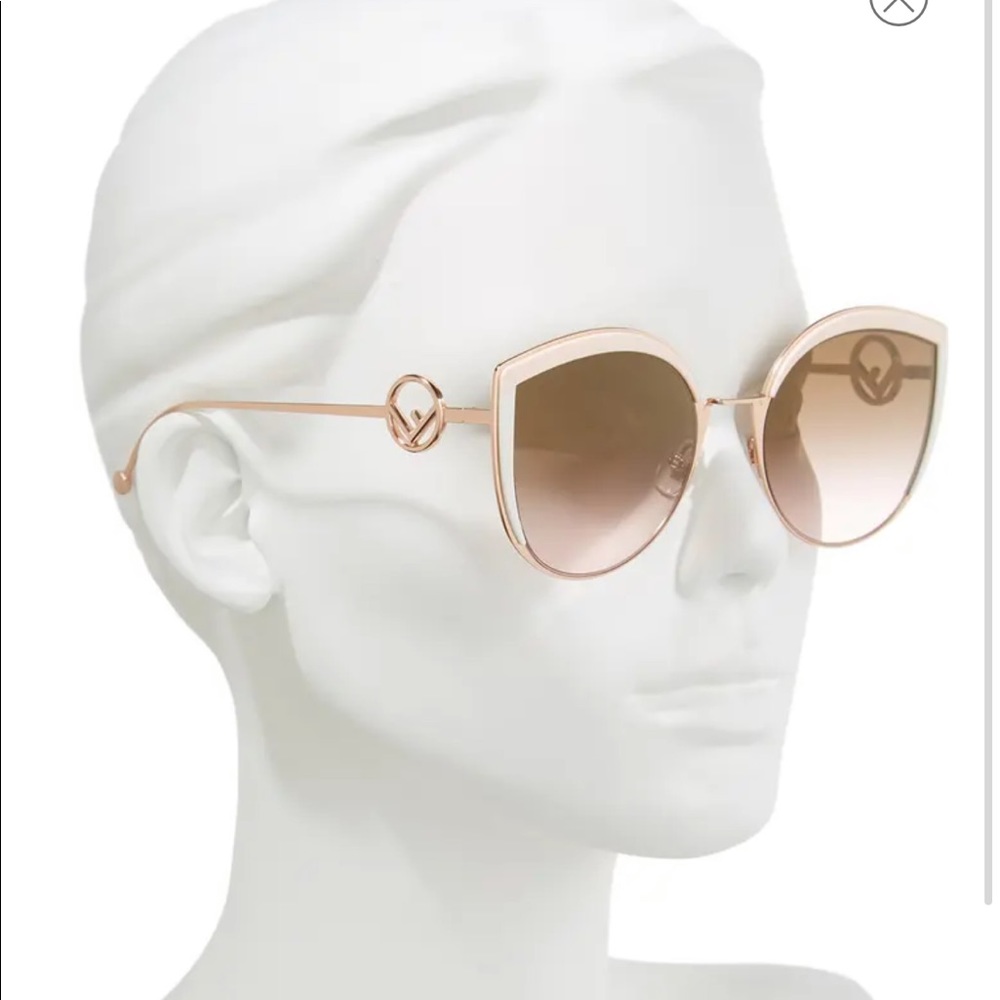 58mm Metal Butterfly FENDI sunglasses - Picture 3 of 9